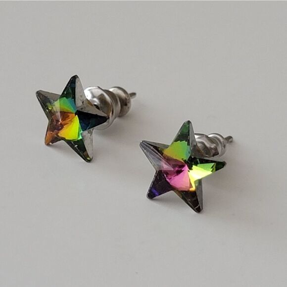 Earrings Mini Multicolor Star Stud Earrings #0101 - Picture 3 of 10